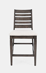 Lincoln Square Dark Espresso/Cream Ladderback Stool (Set of 2) - Ornate Home