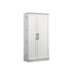 Lincoln White 35"W Storage Cabinet - Ornate Home