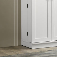 Lincoln White 35"W Storage Cabinet - Ornate Home