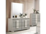 Lincolt Whitewash/Stone Gray Dresser - Ornate Home