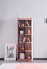 Linda Pink/White Bookcase - Ornate Home