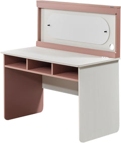 Linda Pink/White Kids Room Set (Twin Bed & Study Desk & Nightstand) - Ornate Home