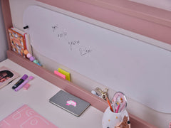 Linda Pink/White Kids Room Set (Twin Bed & Study Desk & Nightstand) - Ornate Home