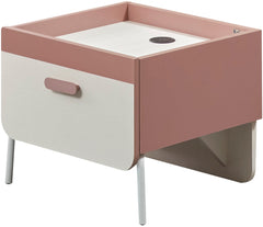 Linda Pink/White Kids Room Set (Twin Bed & Study Desk & Nightstand) - Ornate Home
