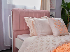 Linda Pink/White Kids Room Set (Twin Bed & Study Desk & Nightstand) - Ornate Home