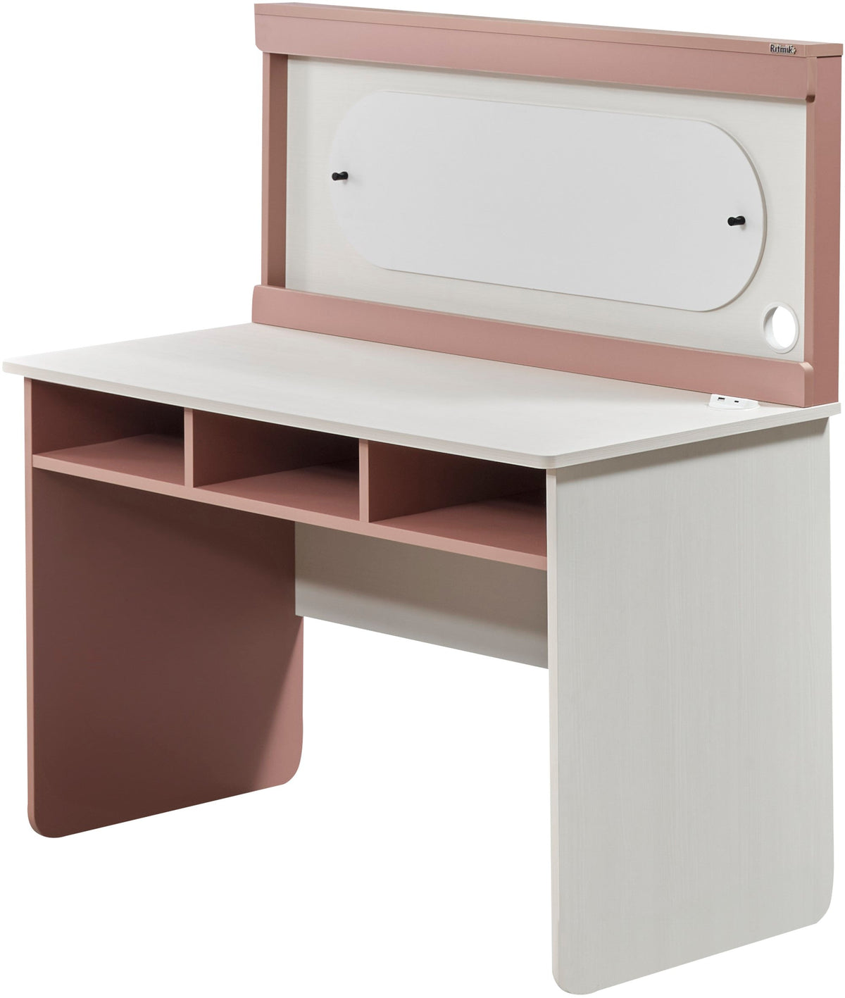 Linda Pink/White Study Desk With Top Module - Ornate Home