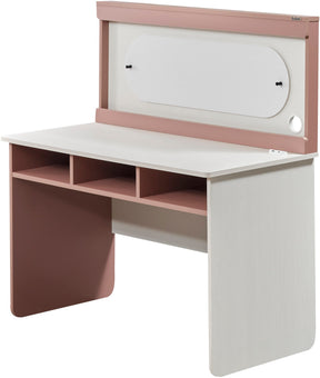 Linda Pink/White Study Desk With Top Module - Ornate Home