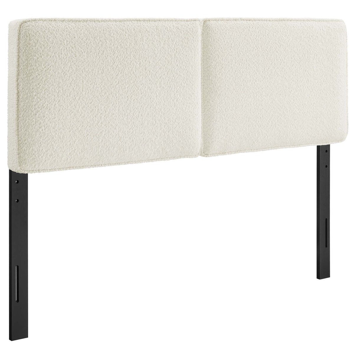 Lindee Cream Boucle Fabric Full Headboard - Ornate Home