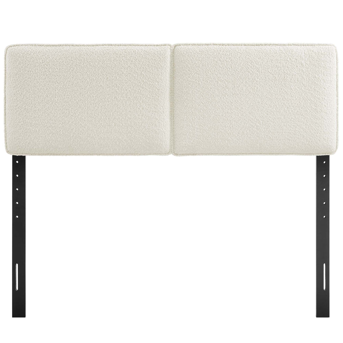 Lindee Cream Boucle Fabric Full Headboard - Ornate Home