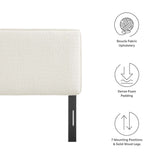 Lindee Cream Boucle Fabric Full Headboard - Ornate Home