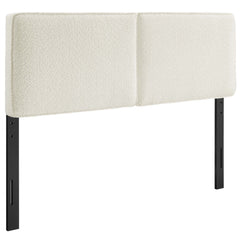 Lindee Cream Boucle Fabric Queen Headboard - Ornate Home
