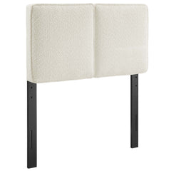 Lindee Cream Boucle Fabric Twin Headboard - Ornate Home