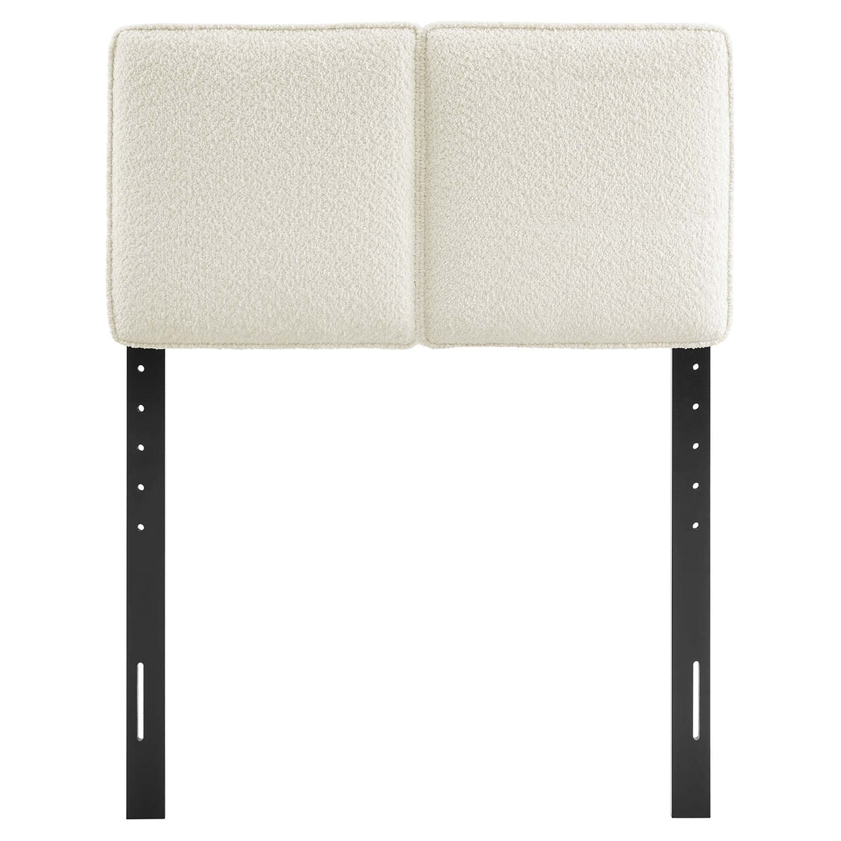 Lindee Cream Boucle Fabric Twin Headboard - Ornate Home