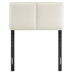 Lindee Cream Boucle Fabric Twin Headboard - Ornate Home