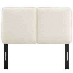 Lindee Cream Boucle Fabric Twin Headboard - Ornate Home