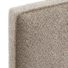 Lindee Oatmeal Boucle Fabric Full Headboard - Ornate Home