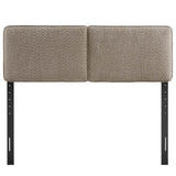 Lindee Oatmeal Boucle Fabric Queen Headboard - Ornate Home
