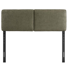 Lindee Sage Boucle Fabric Full Headboard - Ornate Home