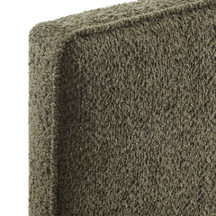 Lindee Sage Boucle Fabric Full Headboard - Ornate Home