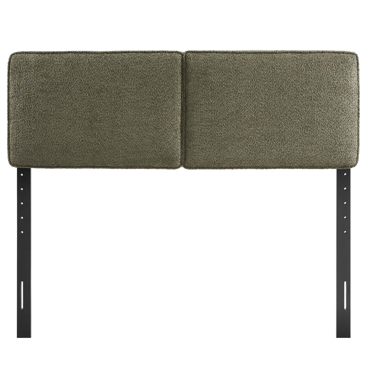 Lindee Sage Boucle Fabric Queen Headboard - Ornate Home