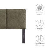 Lindee Sage Boucle Fabric Twin Headboard - Ornate Home