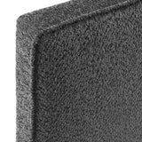 Lindee Slate Boucle Fabric Full Headboard - Ornate Home