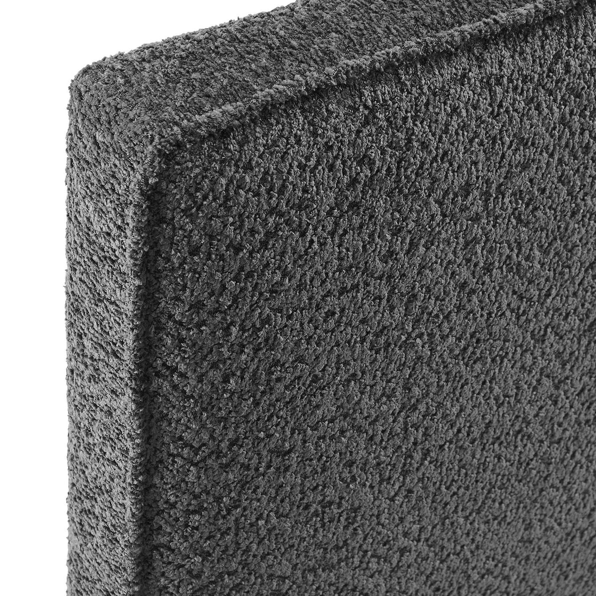 Lindee Slate Boucle Fabric Full Headboard - Ornate Home