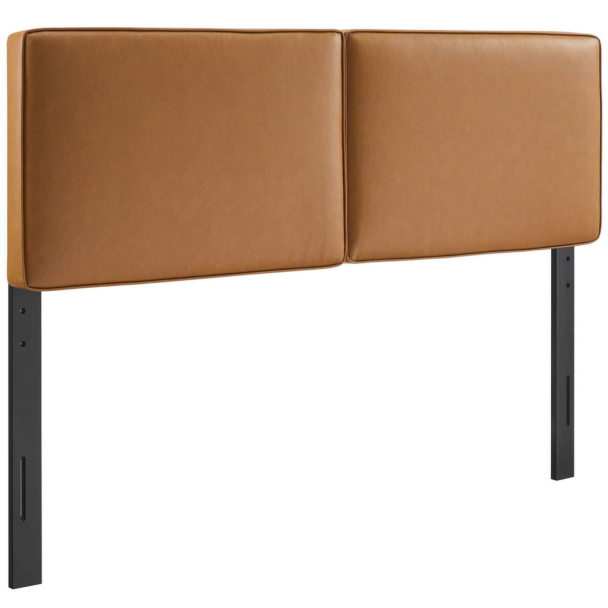 Lindee Tan Vegan Leather Full Headboard - Ornate Home