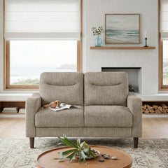Linden Beige Loveseat - Ornate Home