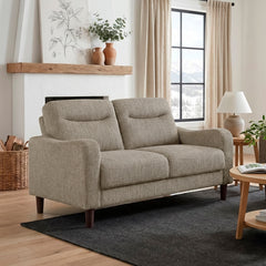 Linden Beige Loveseat - Ornate Home