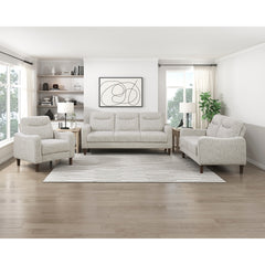 Linden Beige Loveseat - Ornate Home