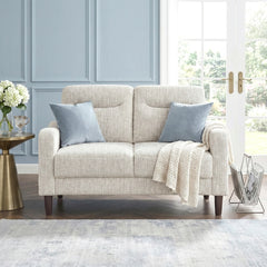 Linden Beige Loveseat - Ornate Home