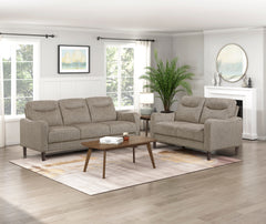 Linden Beige Loveseat - Ornate Home
