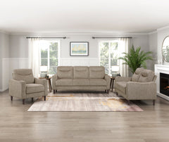 Linden Beige Loveseat - Ornate Home