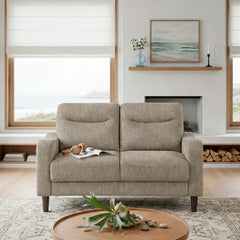 Linden Beige Loveseat - Ornate Home