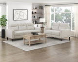 Linden Beige Loveseat - Ornate Home