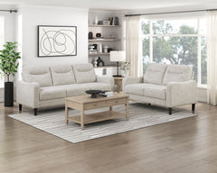 Linden Beige Loveseat - Ornate Home