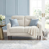 Linden Beige Loveseat - Ornate Home