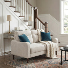 Linden Beige Loveseat - Ornate Home