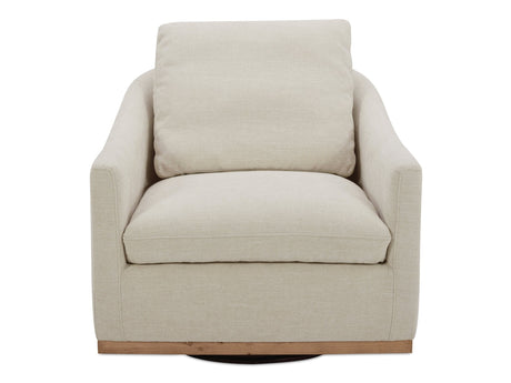 Linden Beige Swivel Chair - Ornate Home