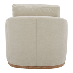 Linden Beige Swivel Chair - Ornate Home