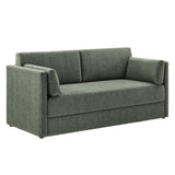Linden Eucalyptus Upholstered Heathered Chenille Sofa - Ornate Home