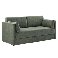 Linden Eucalyptus Upholstered Heathered Chenille Sofa - Ornate Home