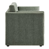Linden Eucalyptus Upholstered Heathered Chenille Sofa - Ornate Home