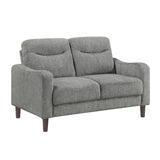 Linden Gray Loveseat - Ornate Home