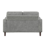 Linden Gray Loveseat - Ornate Home