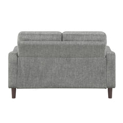 Linden Gray Loveseat - Ornate Home