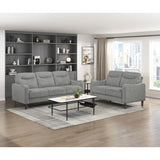 Linden Gray Loveseat - Ornate Home