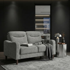 Linden Gray Loveseat - Ornate Home