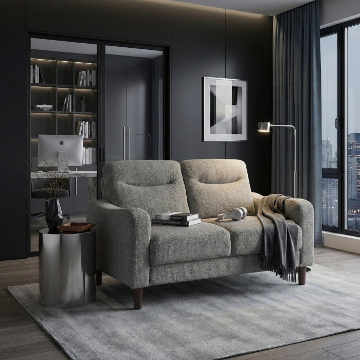 Linden Gray Loveseat - Ornate Home